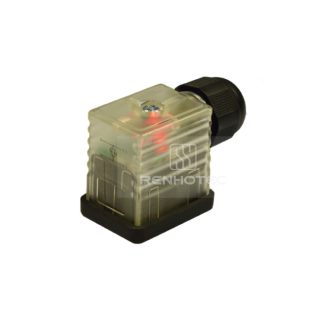 Type B EN175301803 Solenoid Valve Connector, 2+PE, With Bipolar Led, Screw Terminal, SKPG9 115V AC/DC