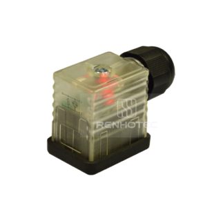 Type B EN175301803 Solenoid Valve Connector, 2+PE, With Bipolar Led + Varistor, Screw Terminal, SKPG9 230V AC/DC