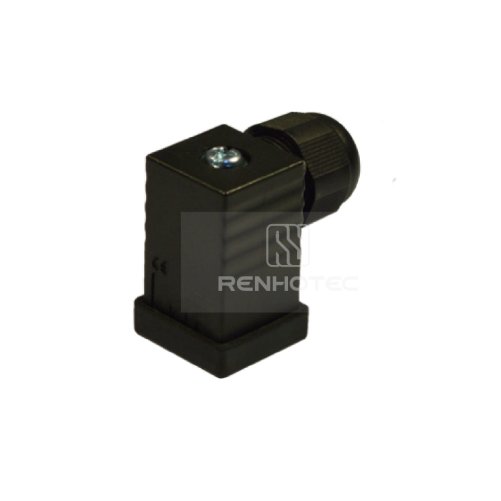 Type C EN175301803 Solenoid Valve Connector, 2+PE, No Protection Circuit, Screw Terminal, SKPG7