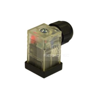 Type C EN175301803 Solenoid Valve Connector, 2+PE, With Bipolar led, Screw Terminal, SKPG7 115V AC/DC