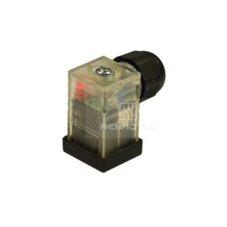 Type C EN175301803 Solenoid Valve Connector, 2+PE, With Bipolar Led + Varistor, Screw Terminal, SKPG7 230V AC/DC