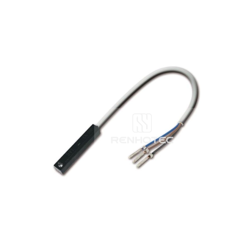 2-Wire Type Normally Open Magnetic Proximity Sensor, LED Indicator Plastic Housing, with Grey PUR Cable