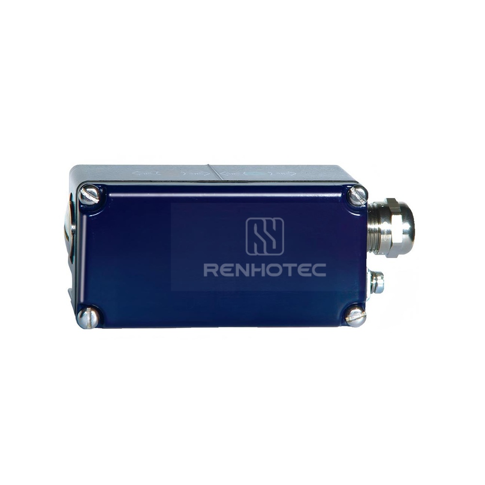 2-Wire Type Rectacngle Normally Open Blue Noncontact Magnetic Proximity Sensor Aluminium Housing LED Indicator 30V IP67