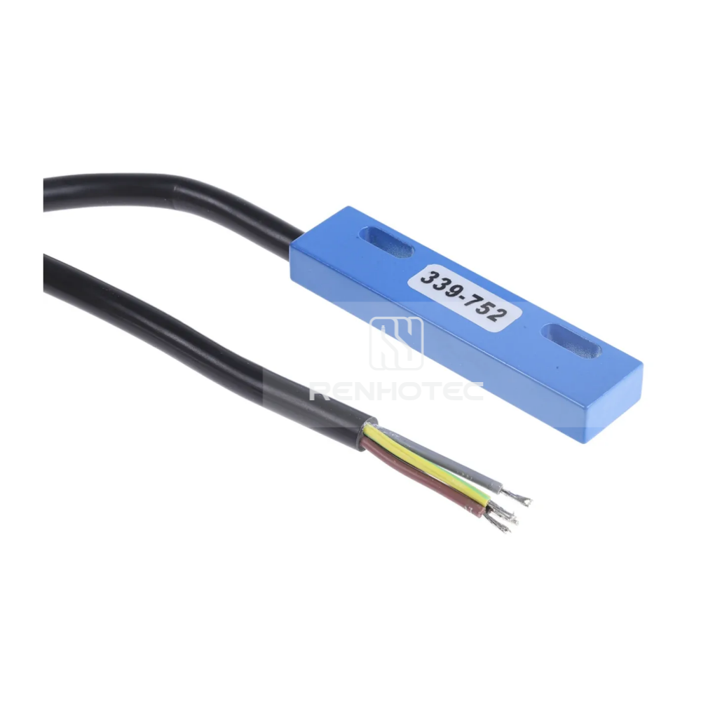 2-Wire Type Normally Open Magnetic Proximity Sensor, Plastic Housing, with Grey PVC Cable IP64