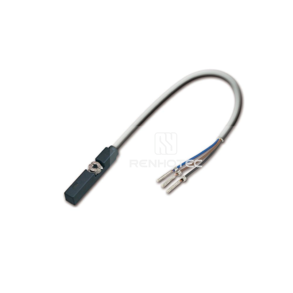 2-Wire Type Normally Open Magnetic Proximity Sensor, LED Indicator Plastic Housing, with Grey PUR Cable SCP Protection circuit